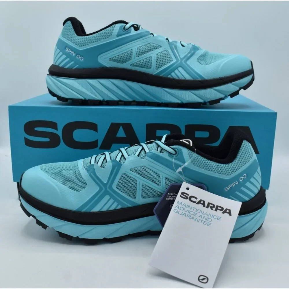 Scarpa Size EU 38.5 US 7 1/3 Spin Infinity Scuba Blue Hiking Trail Running Shoes